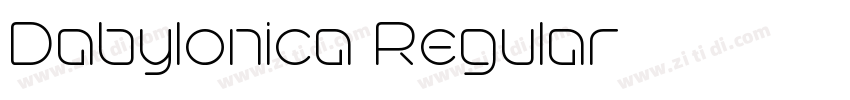 Dabylonica Regular字体转换 Dabylonica Regular字体转换